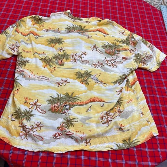Toes On The Nose Palm Tropical Button Up Shirt Size 2XL XXL - Picture 7 of 7